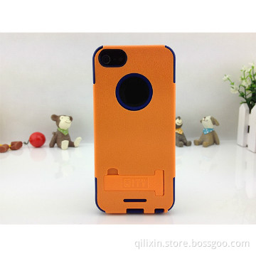 Colorful case with stand for iphone5 accessories